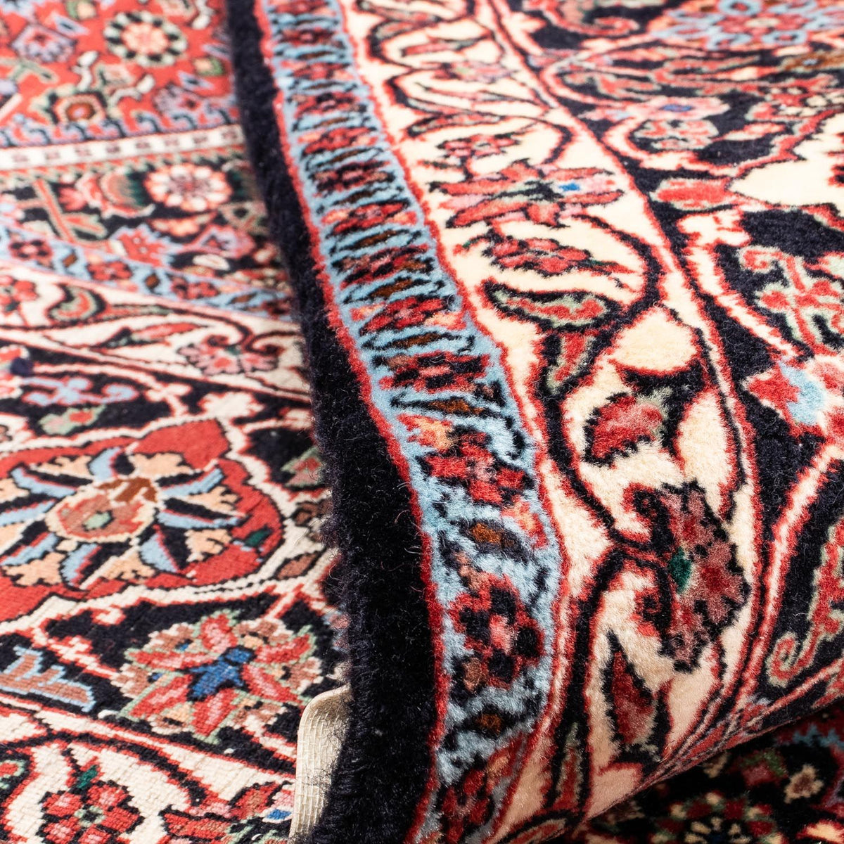 Tapis persan - Bidjar - 352 x 252 cm - rouge foncé