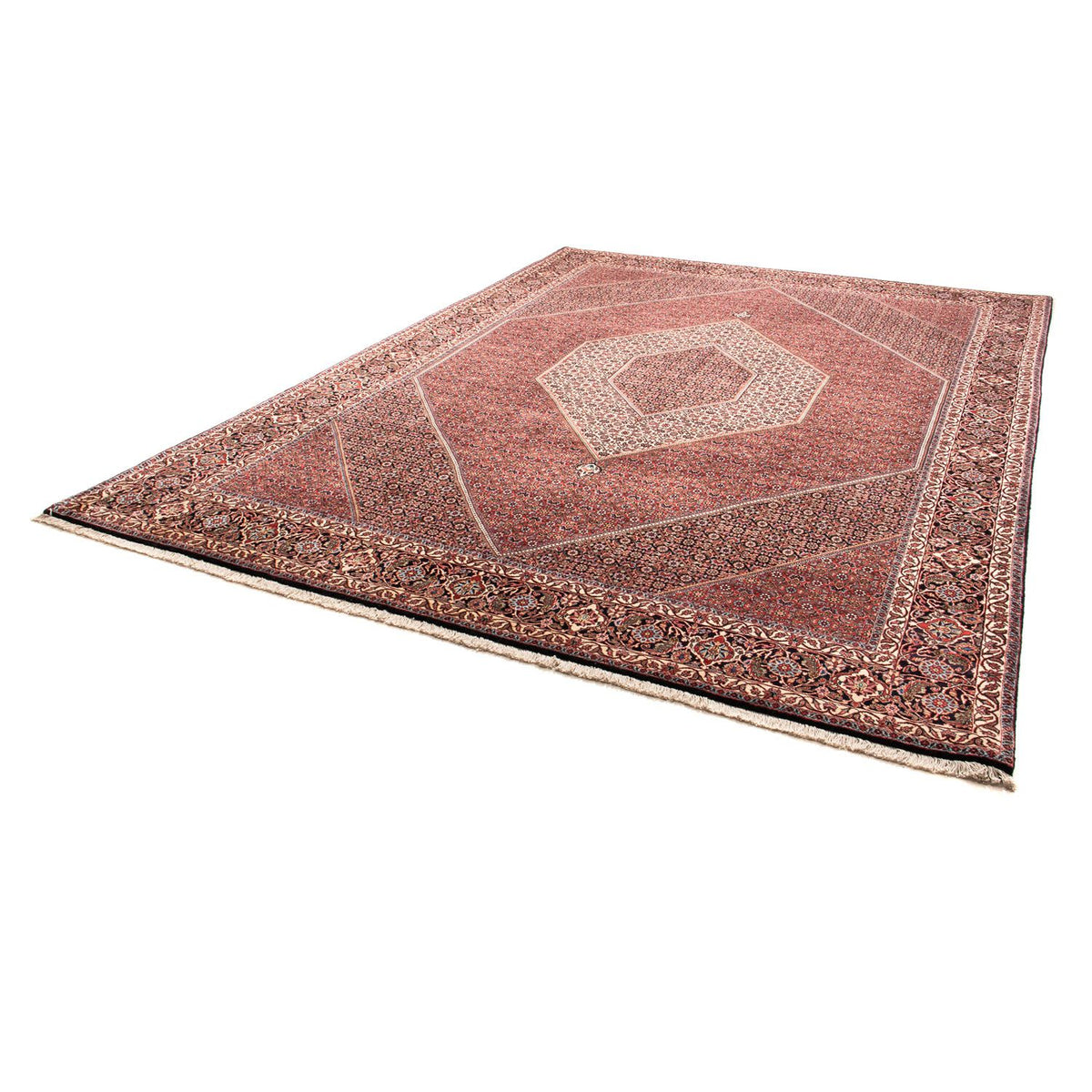 Tapis persan - Bidjar - 352 x 252 cm - rouge foncé