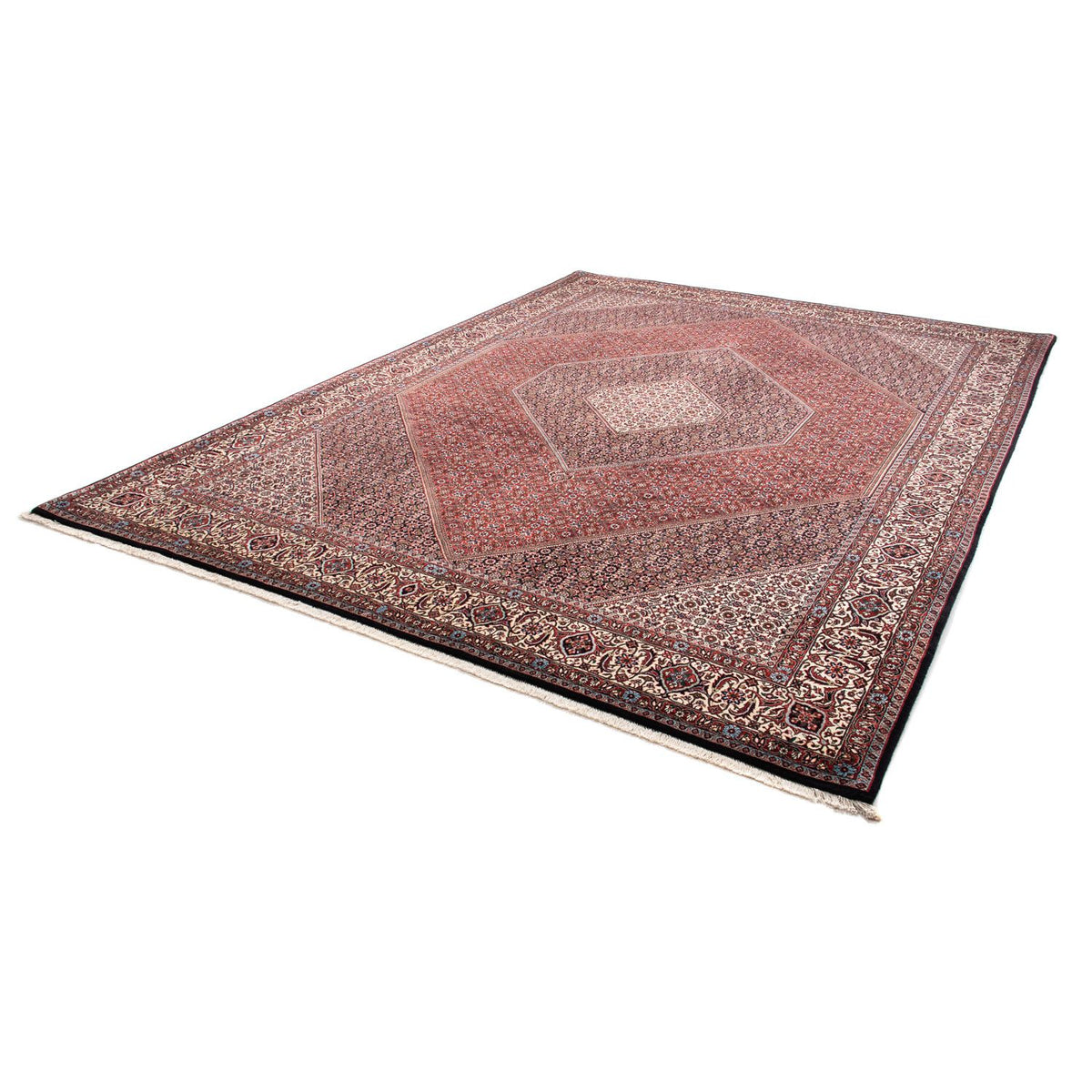 Tapis persan - Bidjar - 350 x 251 cm - rouge foncé