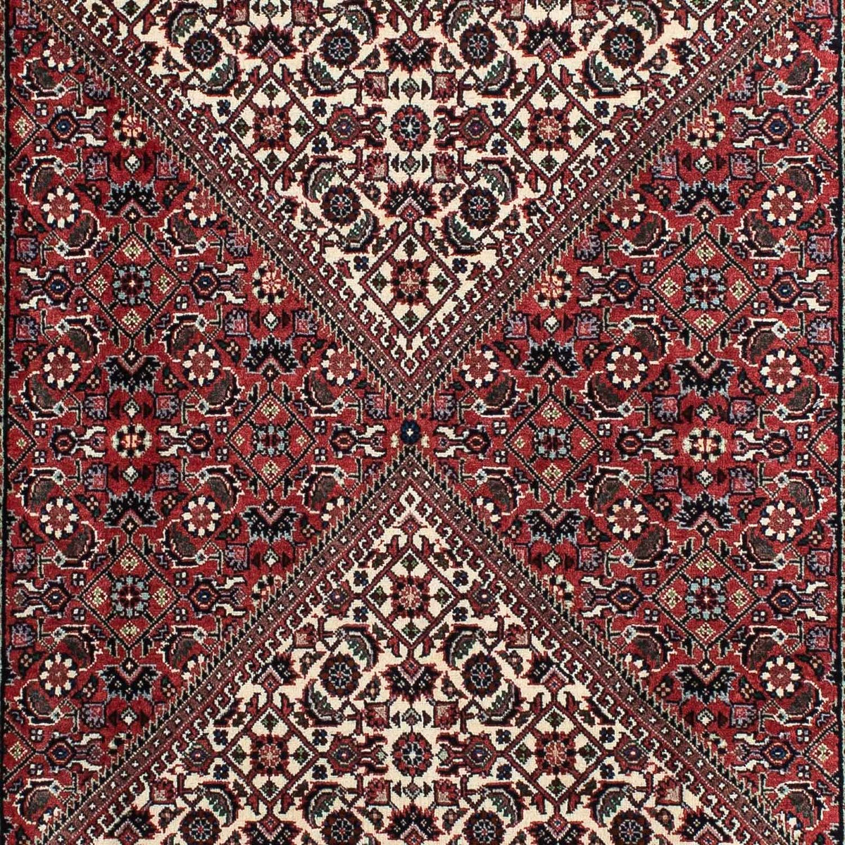 Tapis de couloir Tapis persan - Bidjar - 210 x 87 cm - rouge