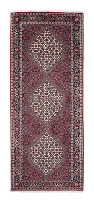 Tapis de couloir Tapis persan - Bidjar - 198 x 77 cm - rouge