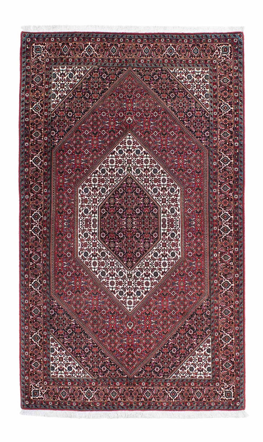 Tapis persan - Bidjar - 210 x 131 cm - rouge clair
