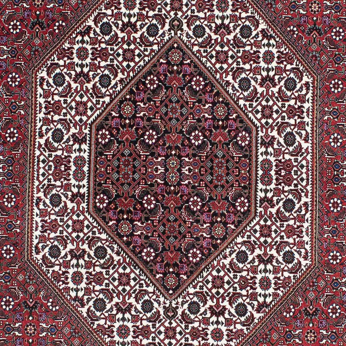 Tapis persan - Bidjar - 210 x 131 cm - rouge clair
