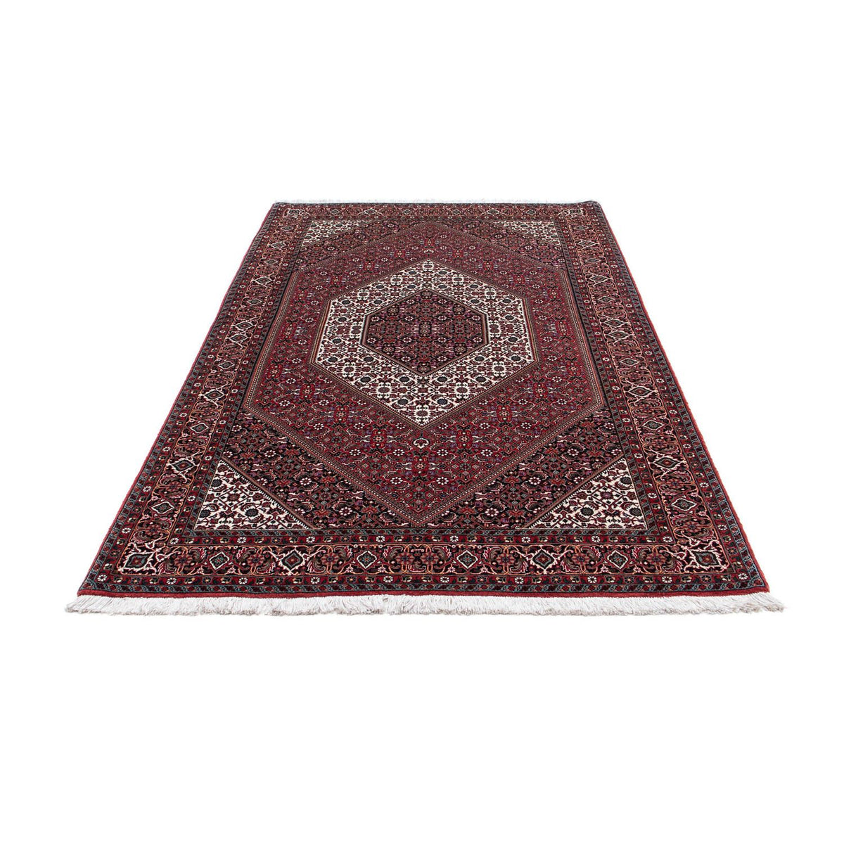 Tapis persan - Bidjar - 210 x 131 cm - rouge clair