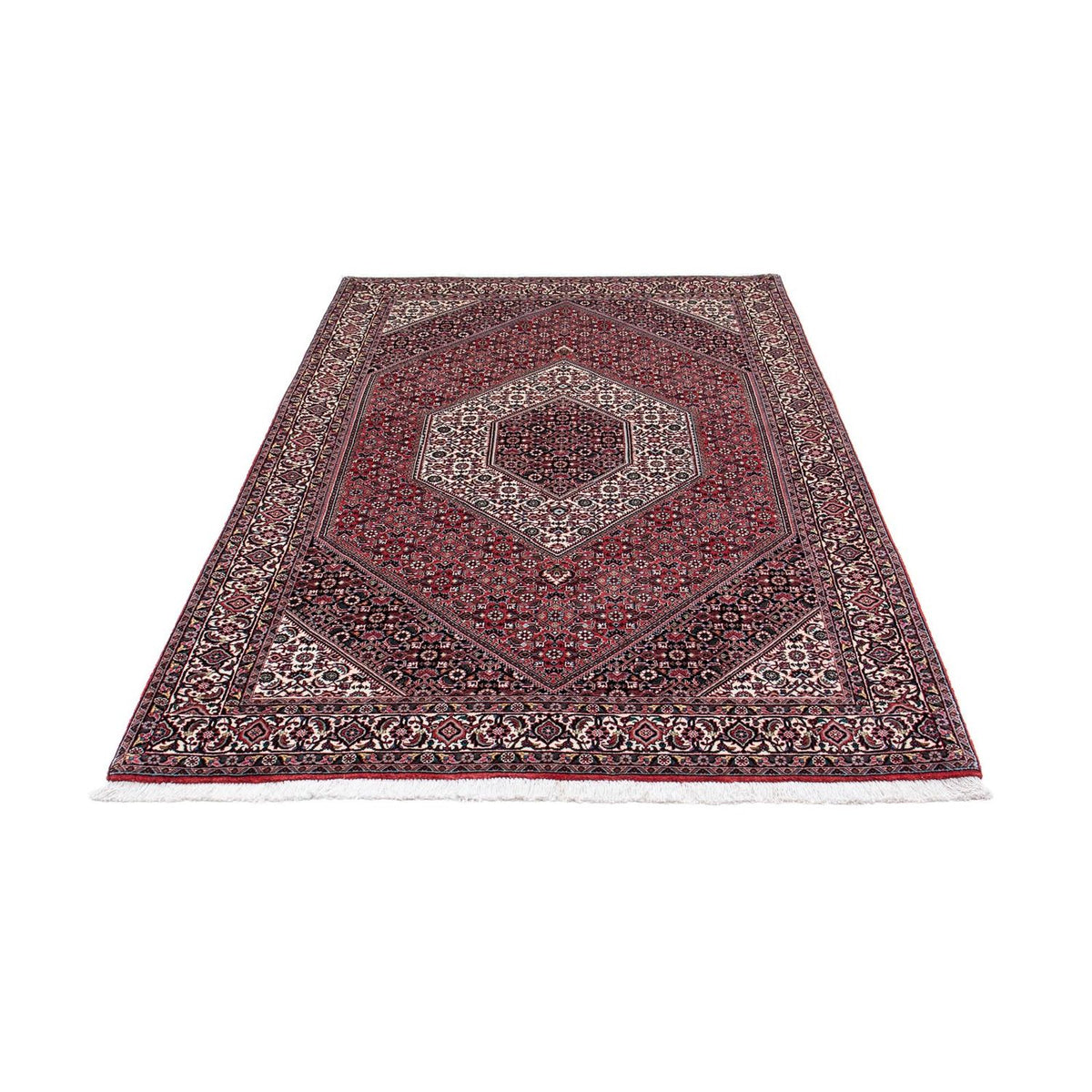 Tapis persan - Bidjar - 210 x 135 cm - rouge clair