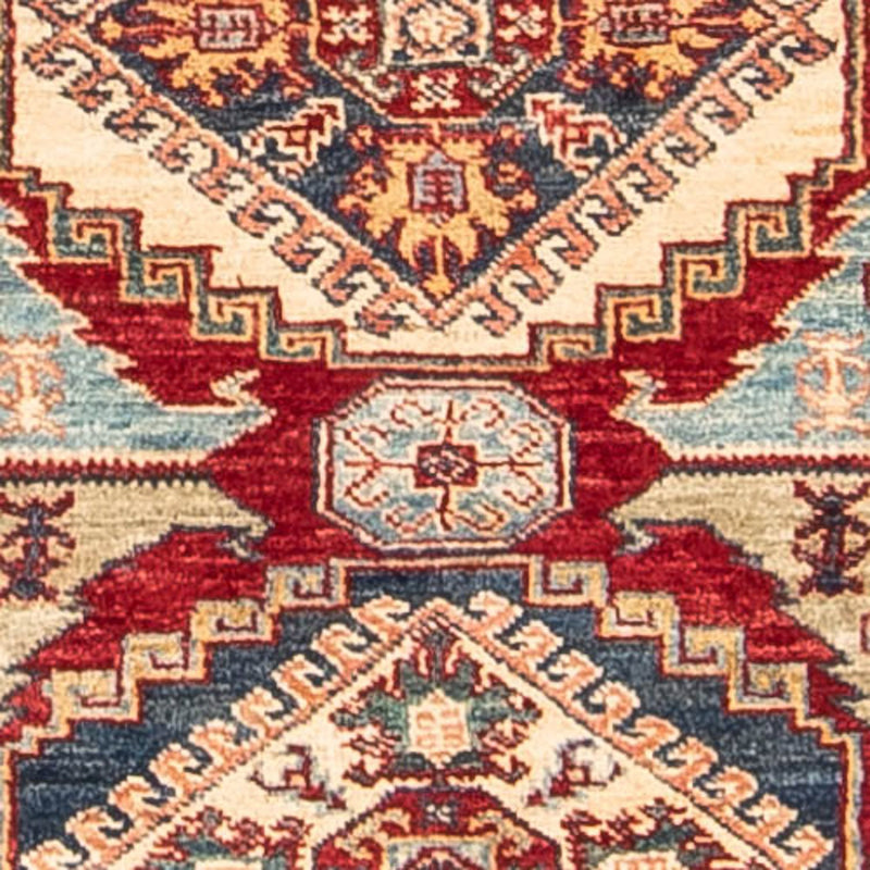 Tapis de couloir Tapis Ziegler - Kazak - 300 x 76 cm - rouge foncé
