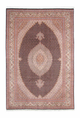 Tapis persan - Tabriz - 298 x 196 cm - bleu foncé
