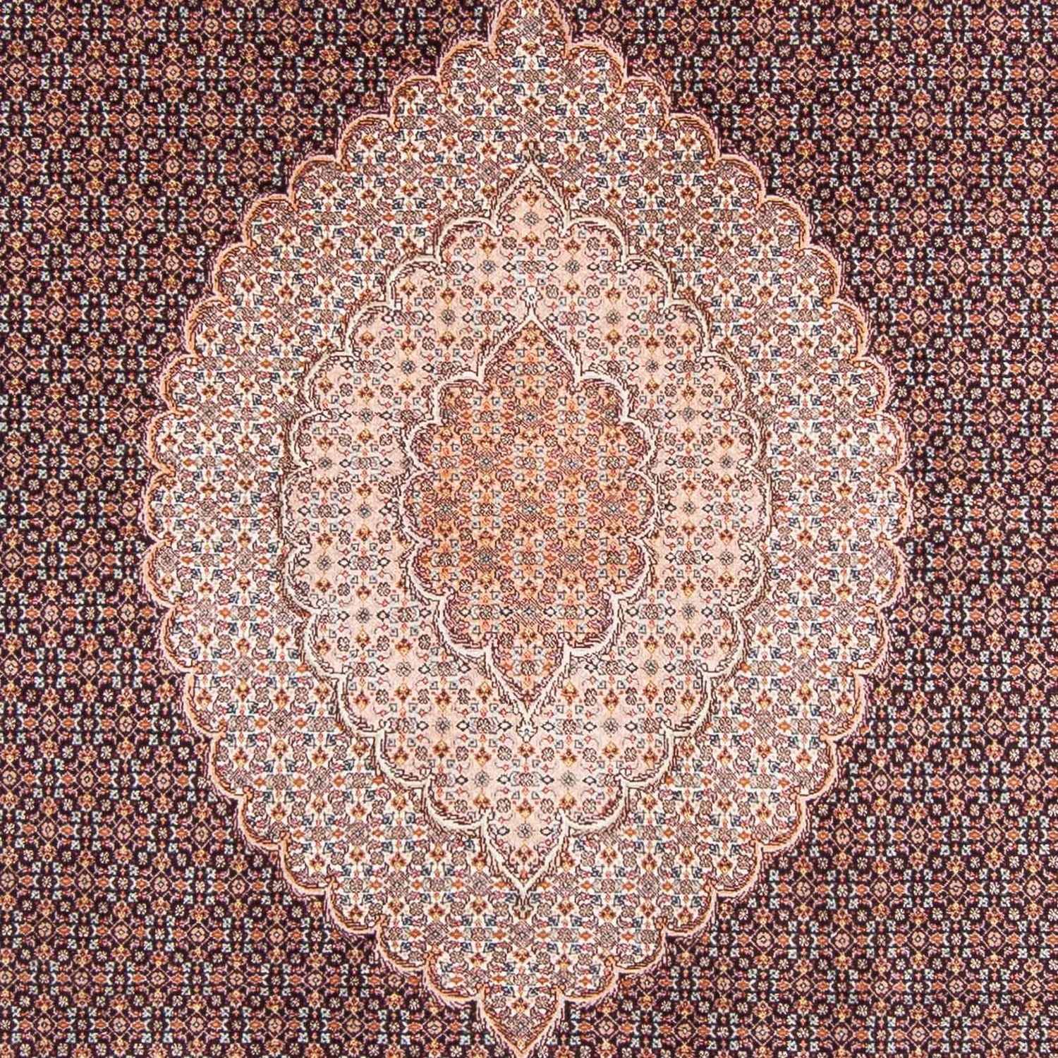 Tapis persan - Tabriz - 298 x 196 cm - bleu foncé