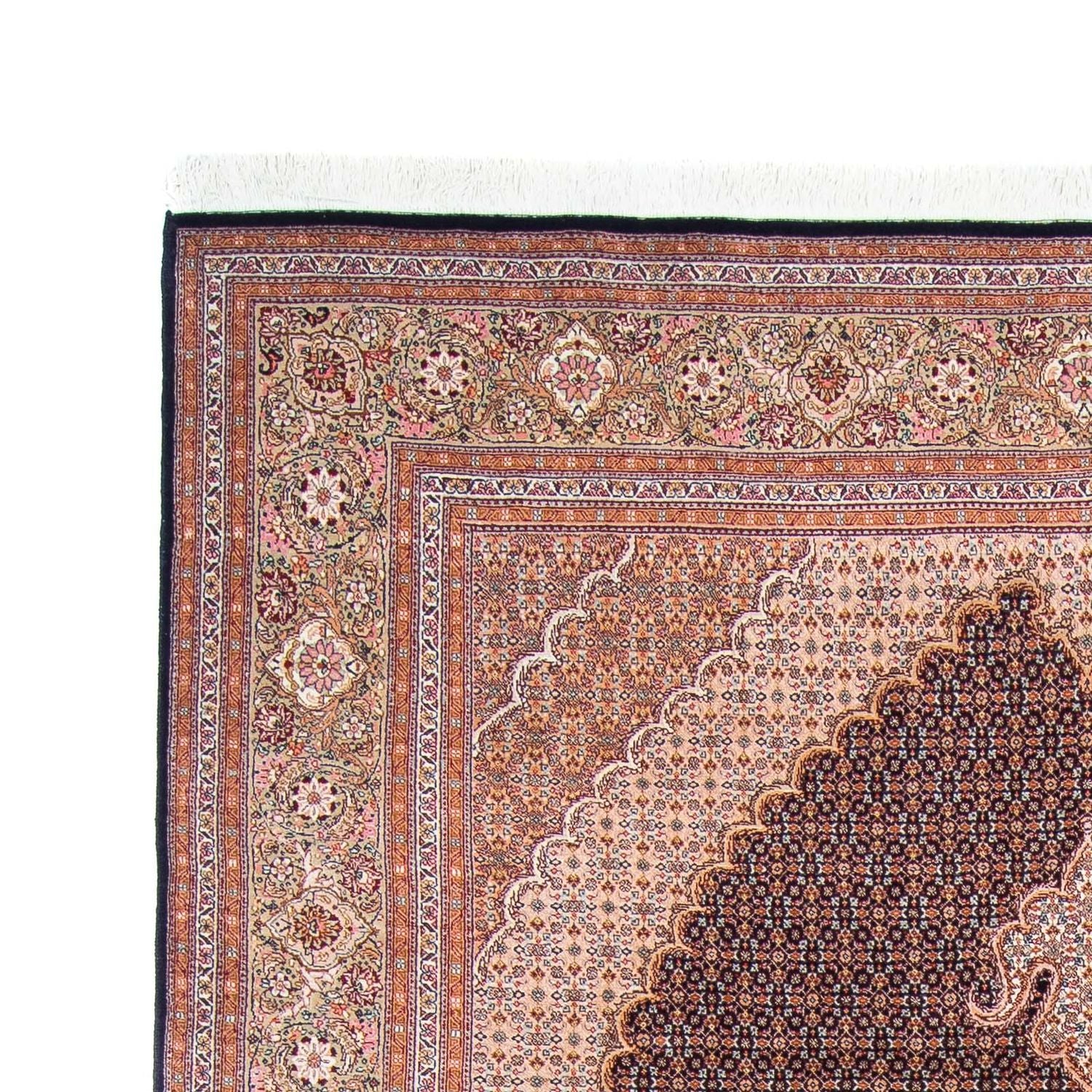 Tapis persan - Tabriz - 298 x 196 cm - bleu foncé