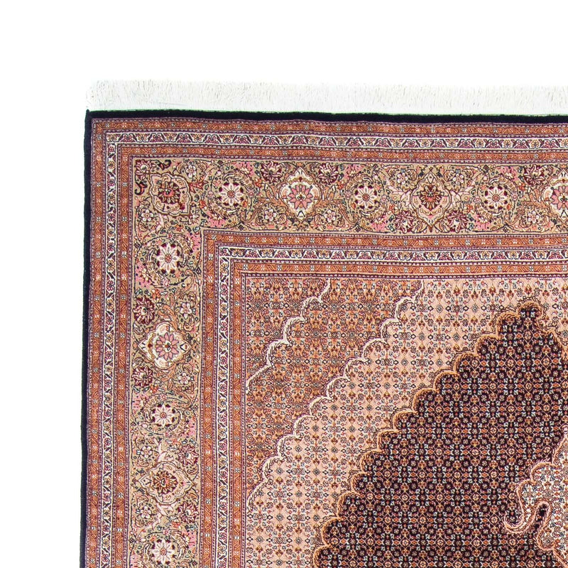 Tapis persan - Tabriz - 298 x 196 cm - bleu foncé