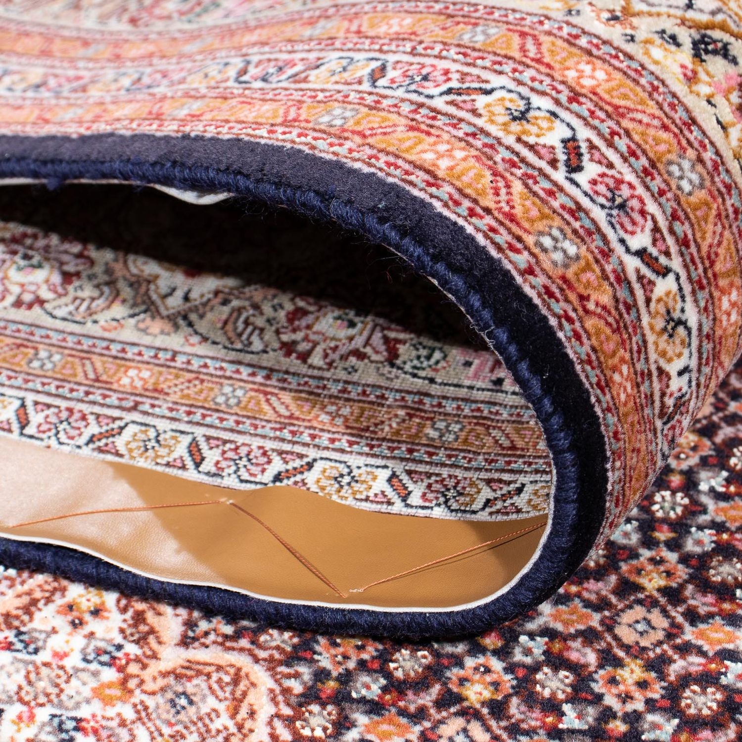 Tapis persan - Tabriz - 298 x 196 cm - bleu foncé