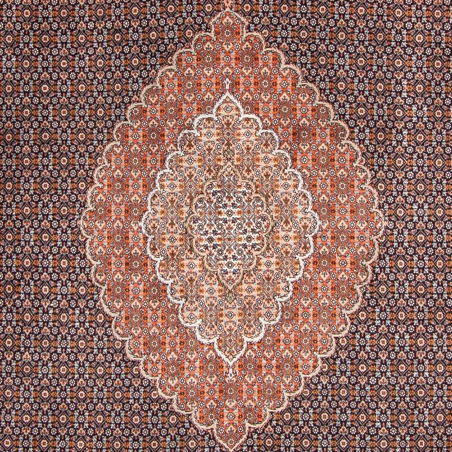 Tapis persan - Tabriz - 300 x 202 cm - bleu foncé