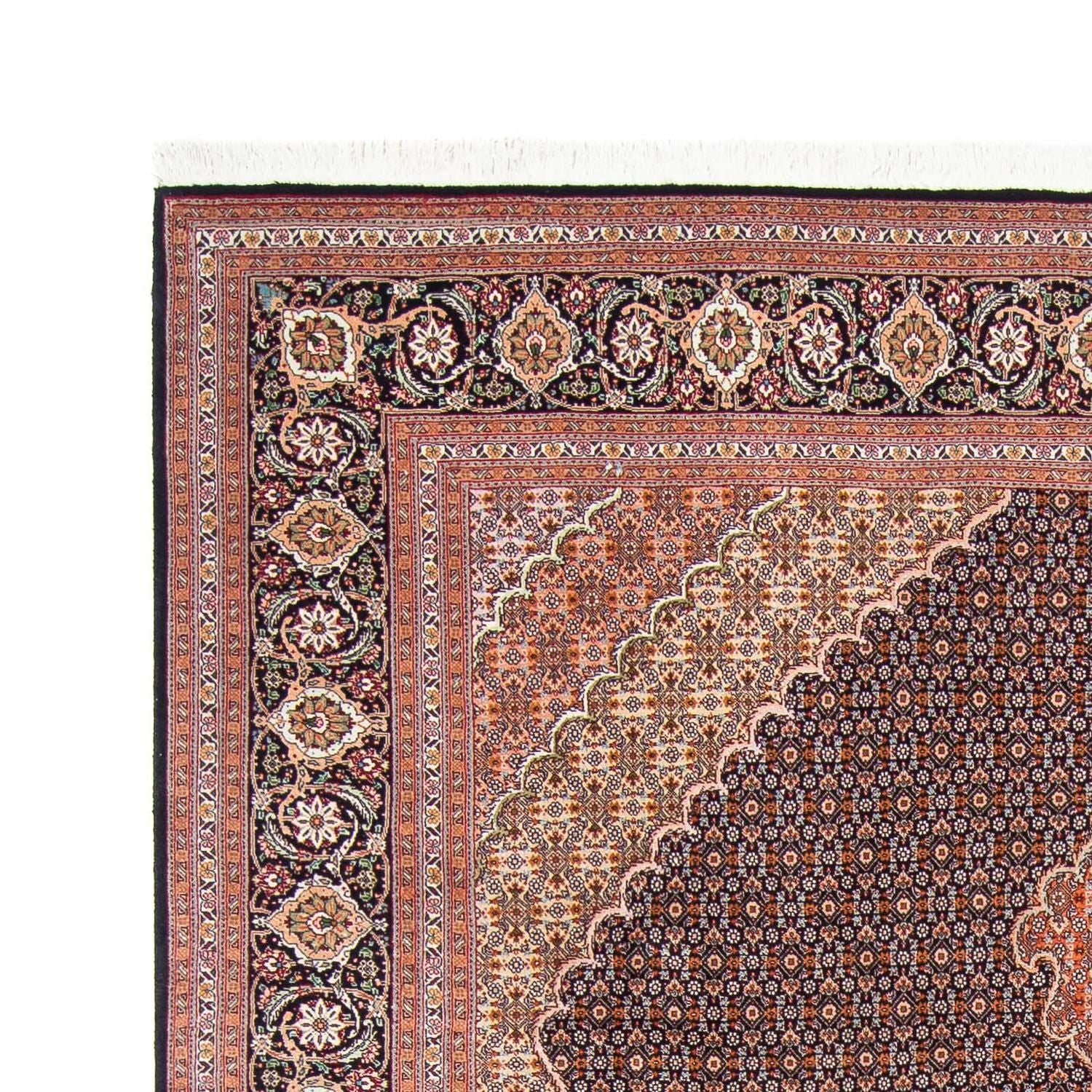 Tapis persan - Tabriz - 300 x 202 cm - bleu foncé