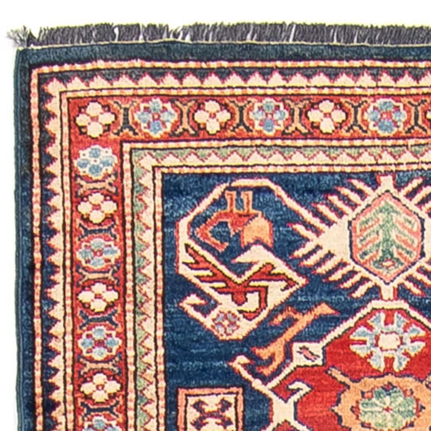 Tapis de couloir Tapis Ziegler - Kazak - 298 x 78 cm - bleu