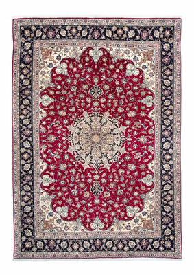 Tapis persan - Tabriz - Royal - 290 x 203 cm - rouge foncé