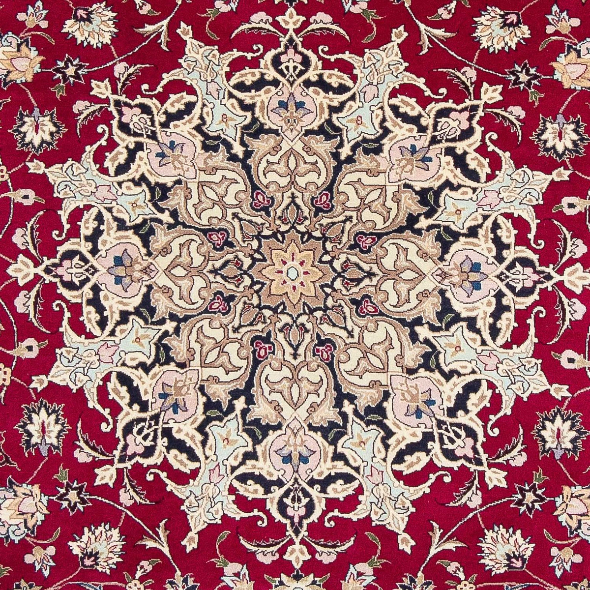 Tapis persan - Tabriz - Royal - 290 x 203 cm - rouge foncé