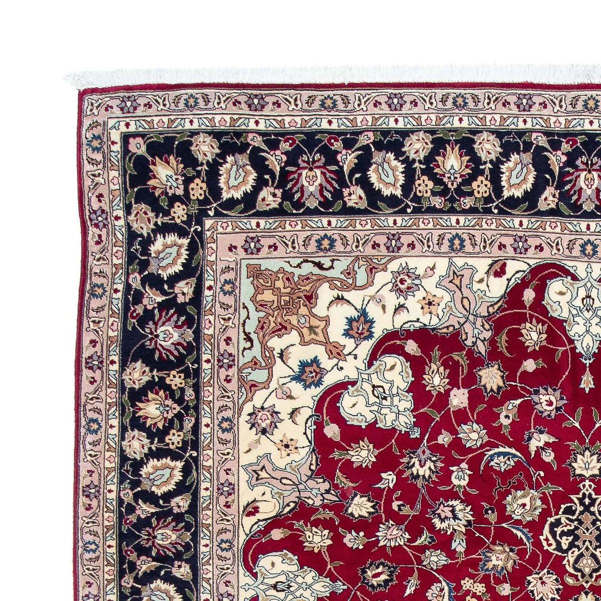 Tapis persan - Tabriz - Royal - 290 x 203 cm - rouge foncé