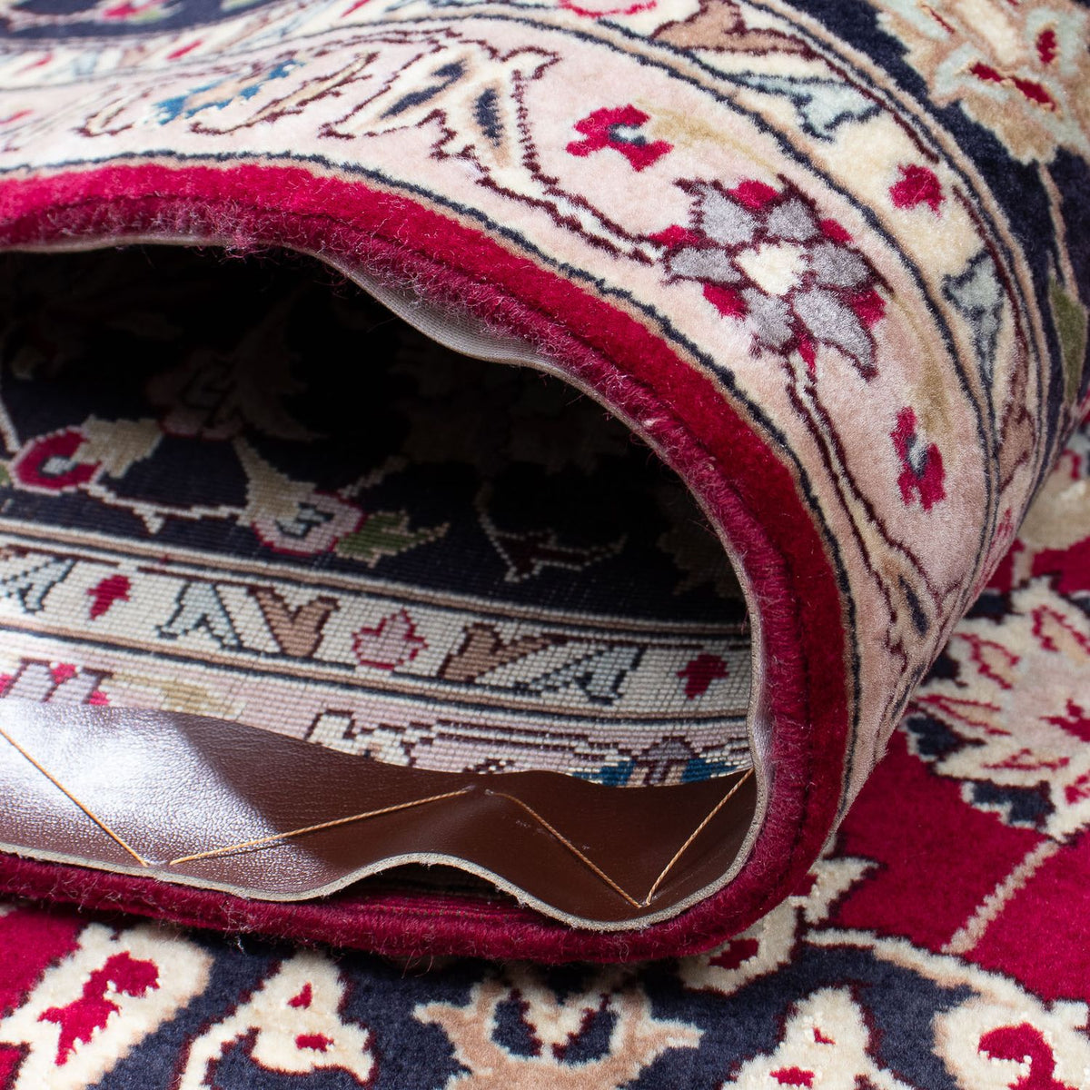 Tapis persan - Tabriz - Royal - 290 x 203 cm - rouge foncé