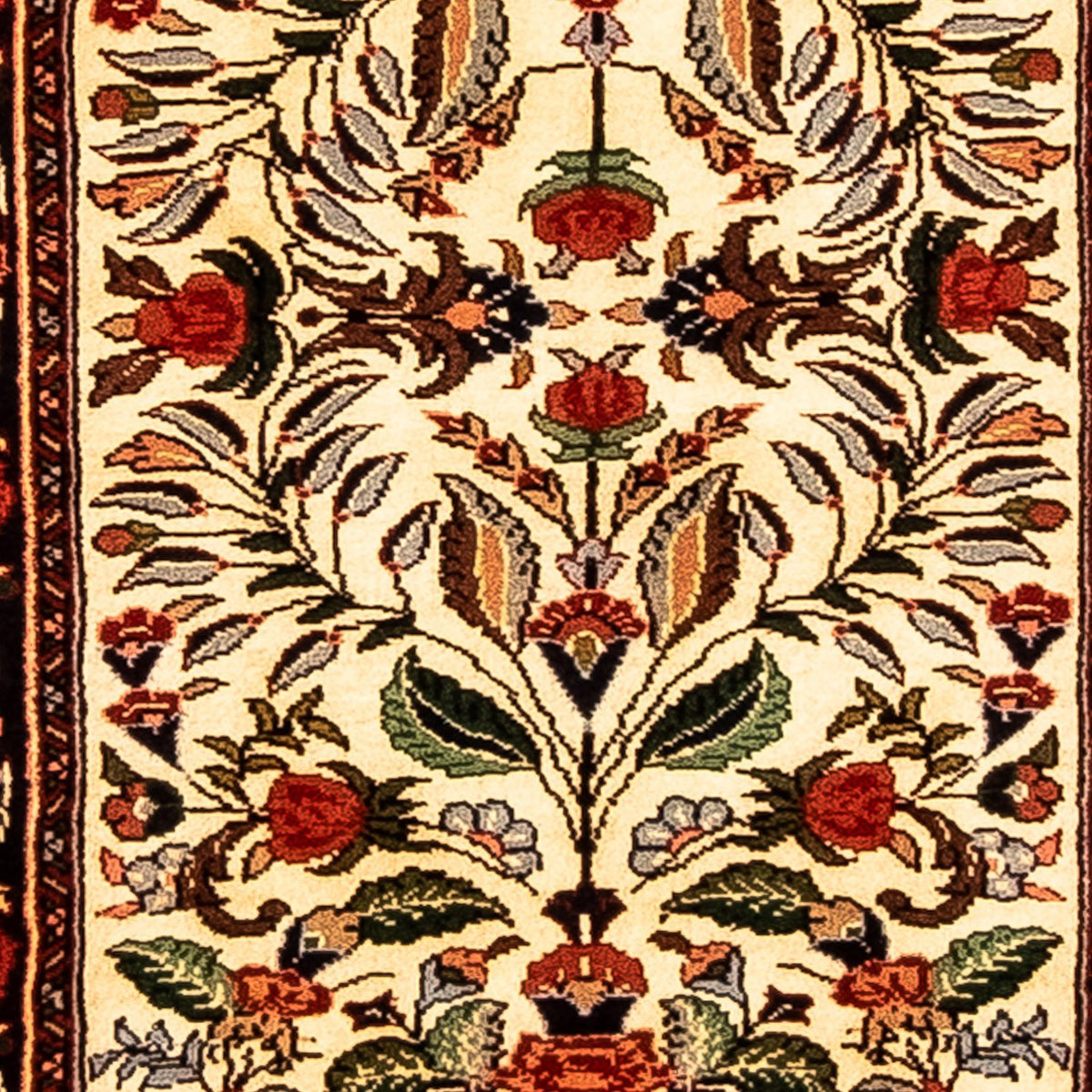 Tapis de couloir Tapis persan - Bidjar - 289 x 56 cm - beige