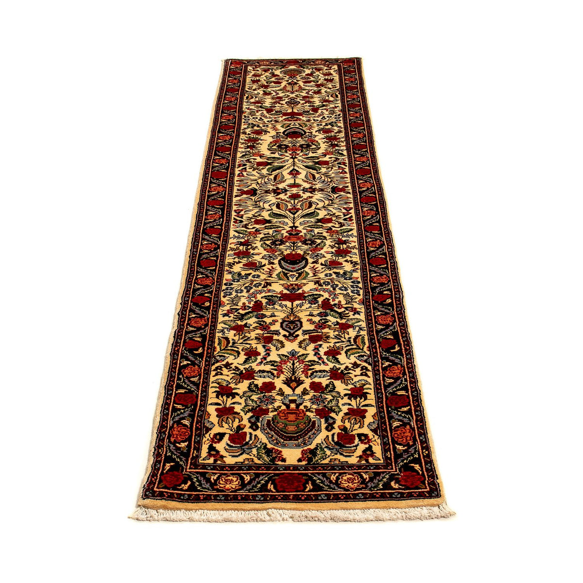 Tapis de couloir Tapis persan - Bidjar - 289 x 56 cm - beige