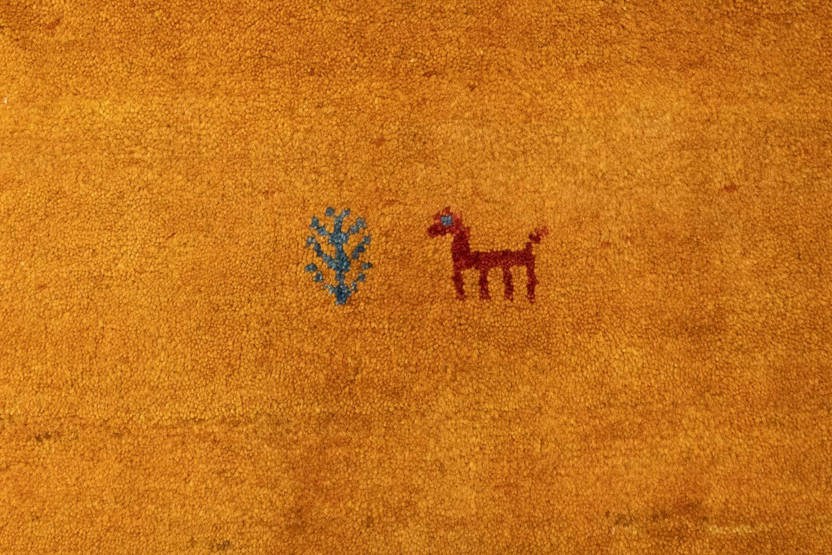 Tapis Gabbeh - Persan - 338 x 254 cm - or