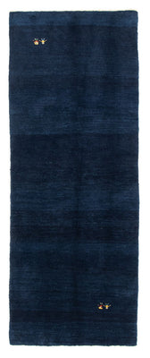 Tapis de couloir Tapis Gabbeh - Persan - 293 x 111 cm - bleu foncé