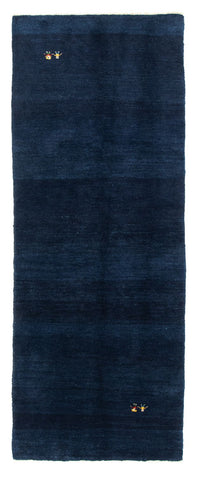 Tapis de couloir Tapis Gabbeh - Persan - 293 x 111 cm - bleu foncé