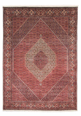 Tapis persan - Bidjar - 348 x 252 cm - rouge foncé