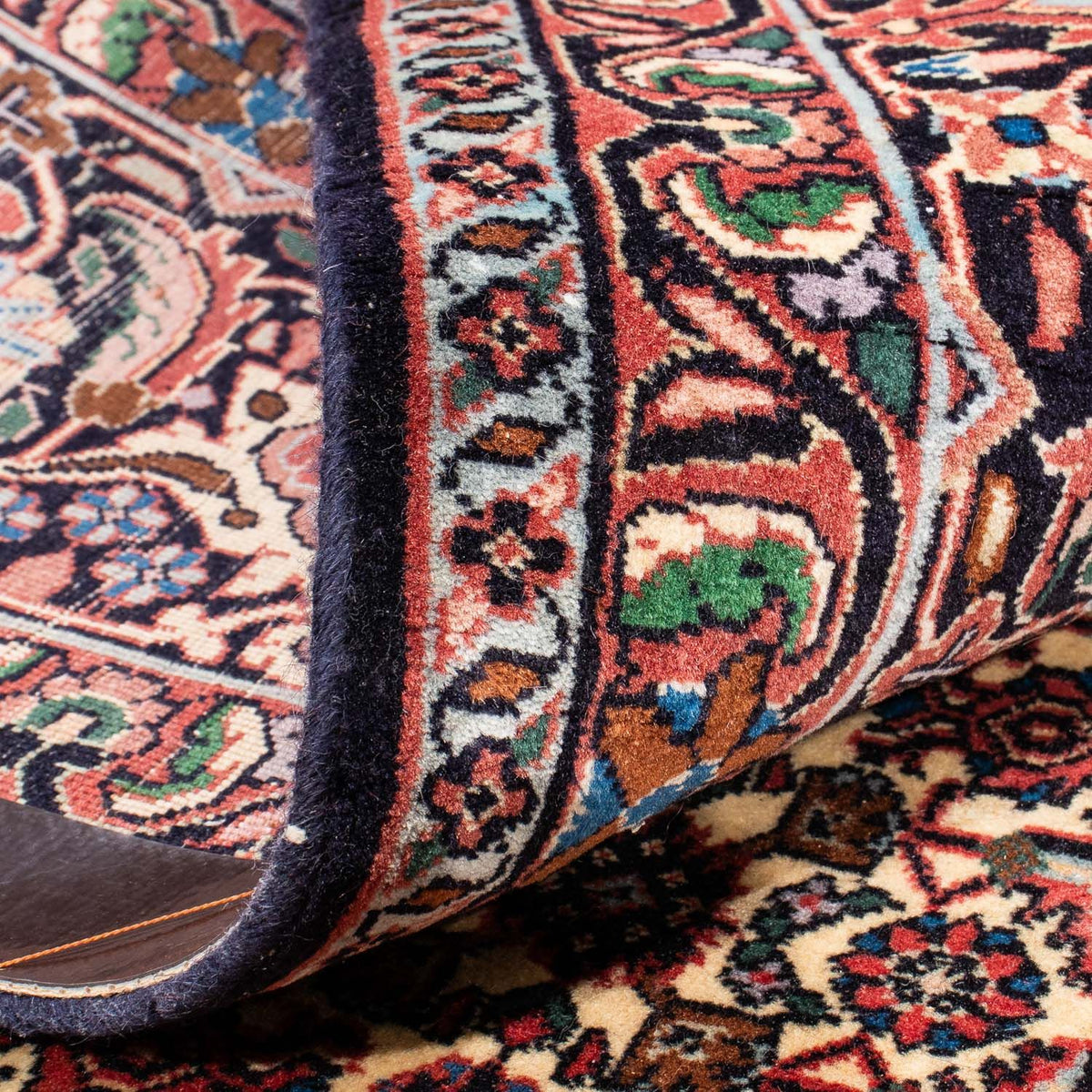 Tapis persan - Bidjar - 348 x 252 cm - rouge foncé