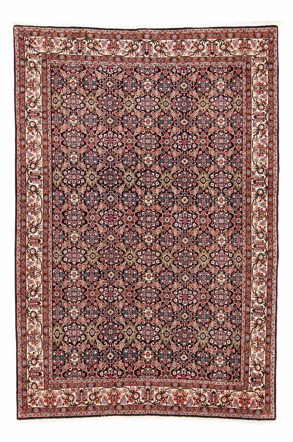 Tapis persan - Bidjar - 245 x 165 cm - bleu foncé