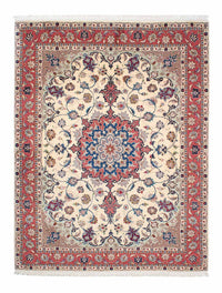 Tapis persan - Tabriz - Royal - 198 x 152 cm - beige