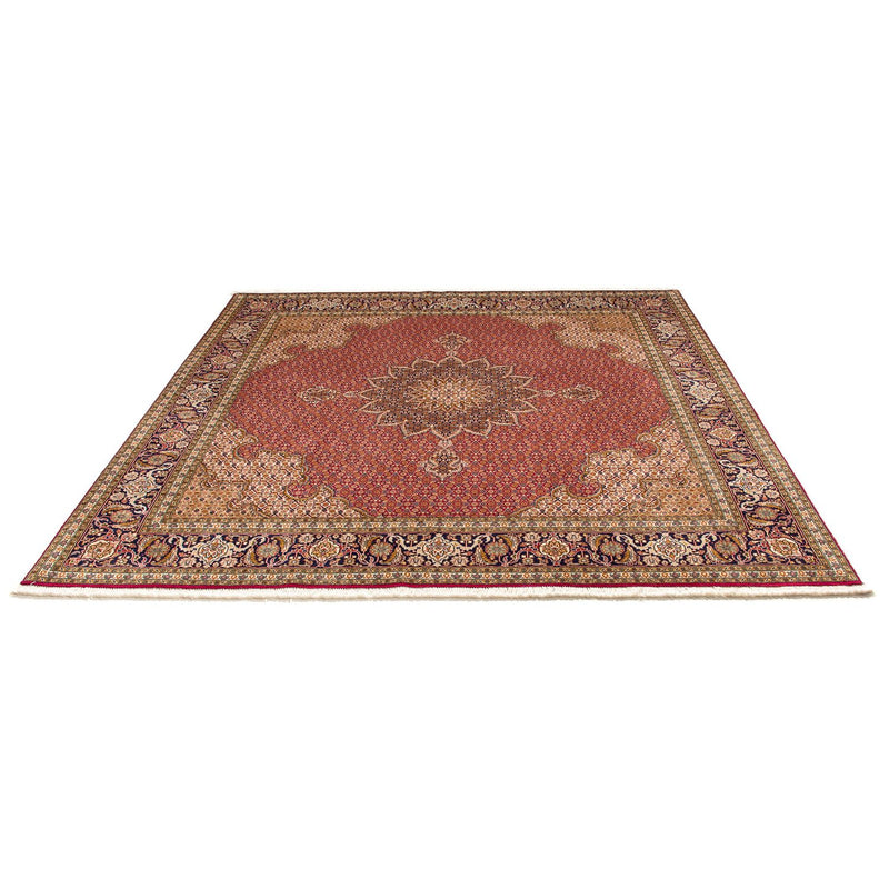 Tapis persan - Tabriz carré  - 204 x 201 cm - rouge foncé