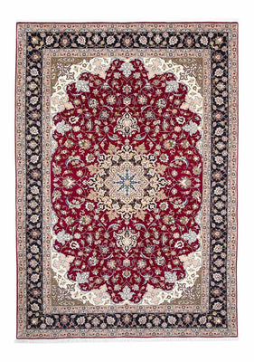 Tapis persan - Tabriz - Royal - 301 x 201 cm - rouge foncé