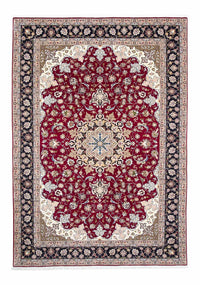 Tapis persan - Tabriz - Royal - 301 x 201 cm - rouge foncé