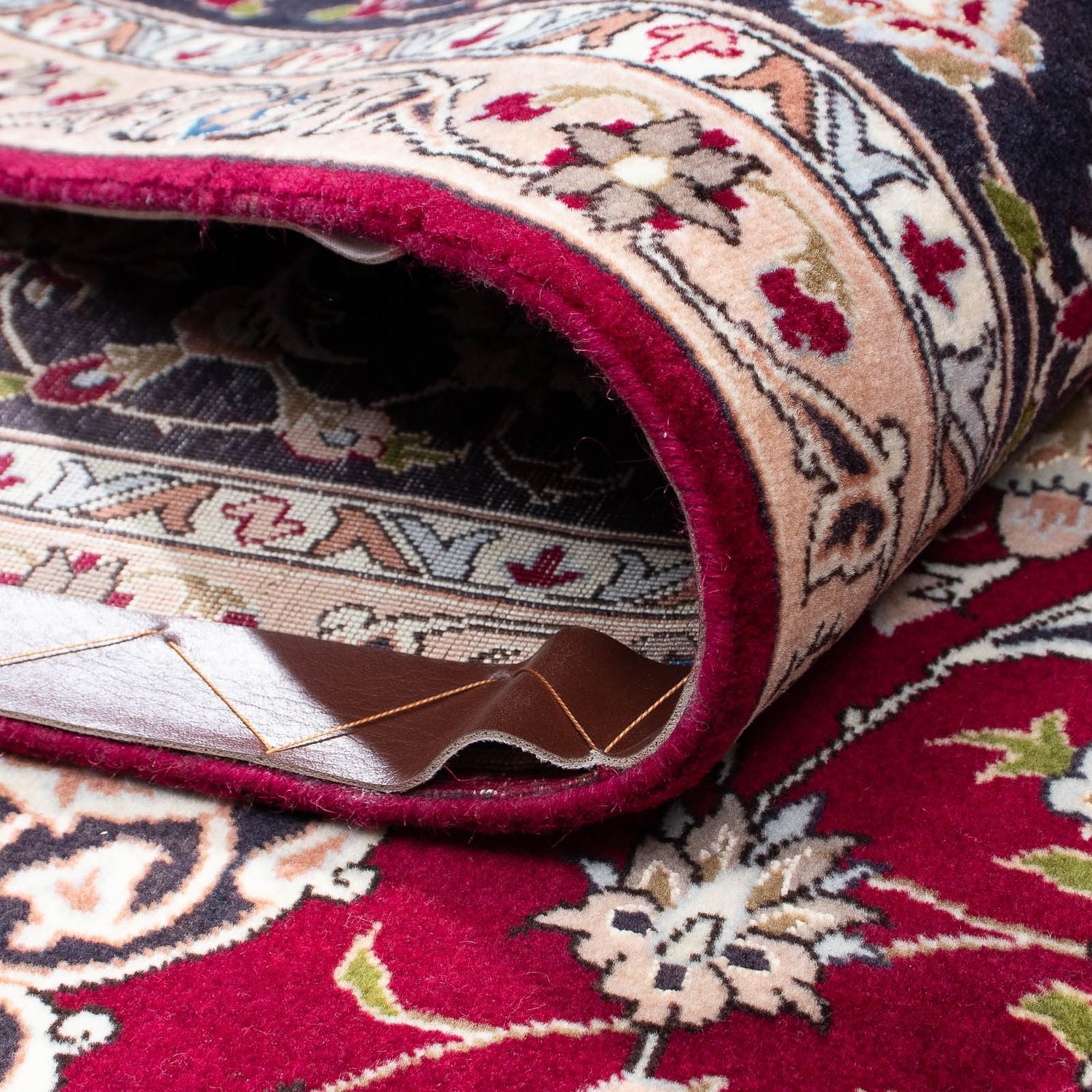 Tapis persan - Tabriz - Royal - 301 x 201 cm - rouge foncé