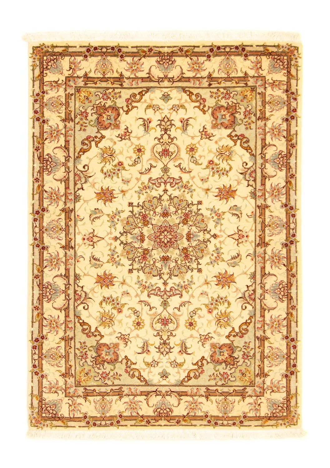 Tapis persan - Tabriz - Royal - 145 x 100 cm - beige