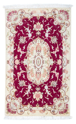 Tapis persan - Tabriz - Royal - 98 x 58 cm - rouge foncé