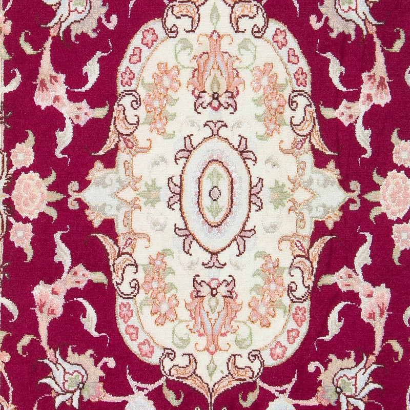 Tapis persan - Tabriz - Royal - 98 x 58 cm - rouge foncé