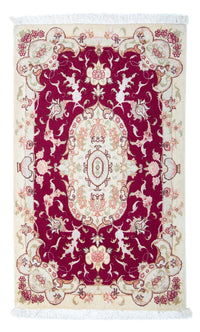 Tapis persan - Tabriz - Royal - 96 x 59 cm - rouge foncé
