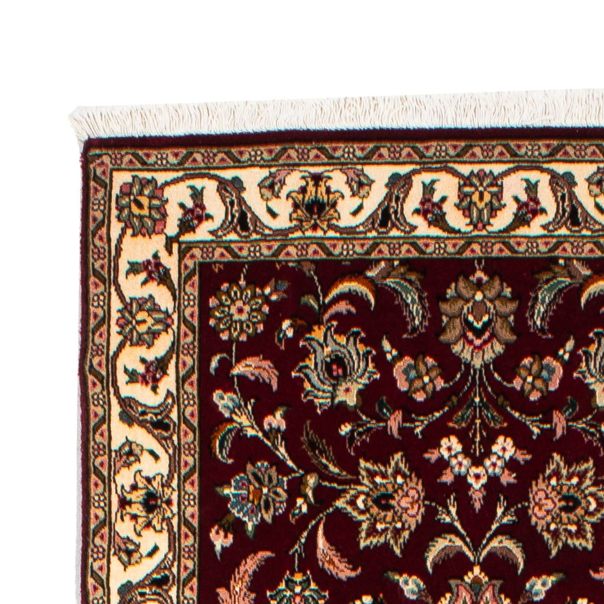 Tapis de couloir Tapis persan - Tabriz - Royal - 295 x 77 cm - rouge foncé