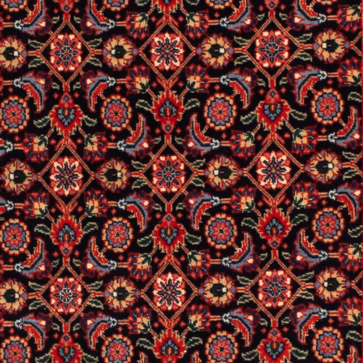 Tapis de couloir Tapis persan - Tabriz - 201 x 64 cm - rouille