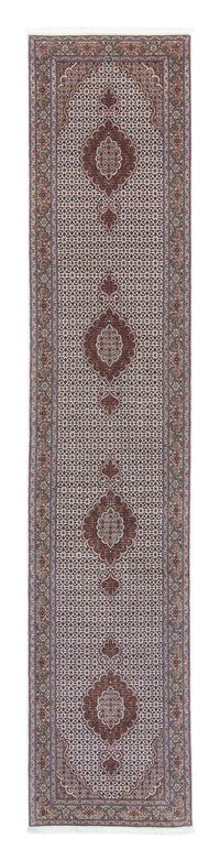 Tapis de couloir Tapis persan - Tabriz - 405 x 83 cm - multicolore