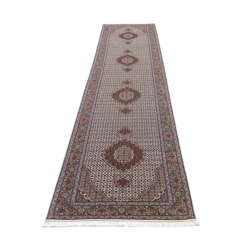 Tapis de couloir Tapis persan - Tabriz - 405 x 83 cm - multicolore