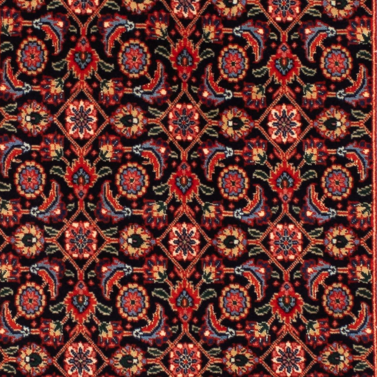 Tapis de couloir Tapis persan - Tabriz - 203 x 63 cm - rouille