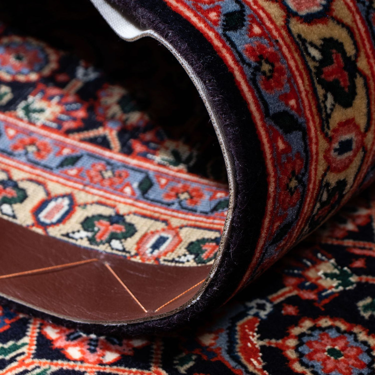 Tapis de couloir Tapis persan - Tabriz - 203 x 63 cm - rouille