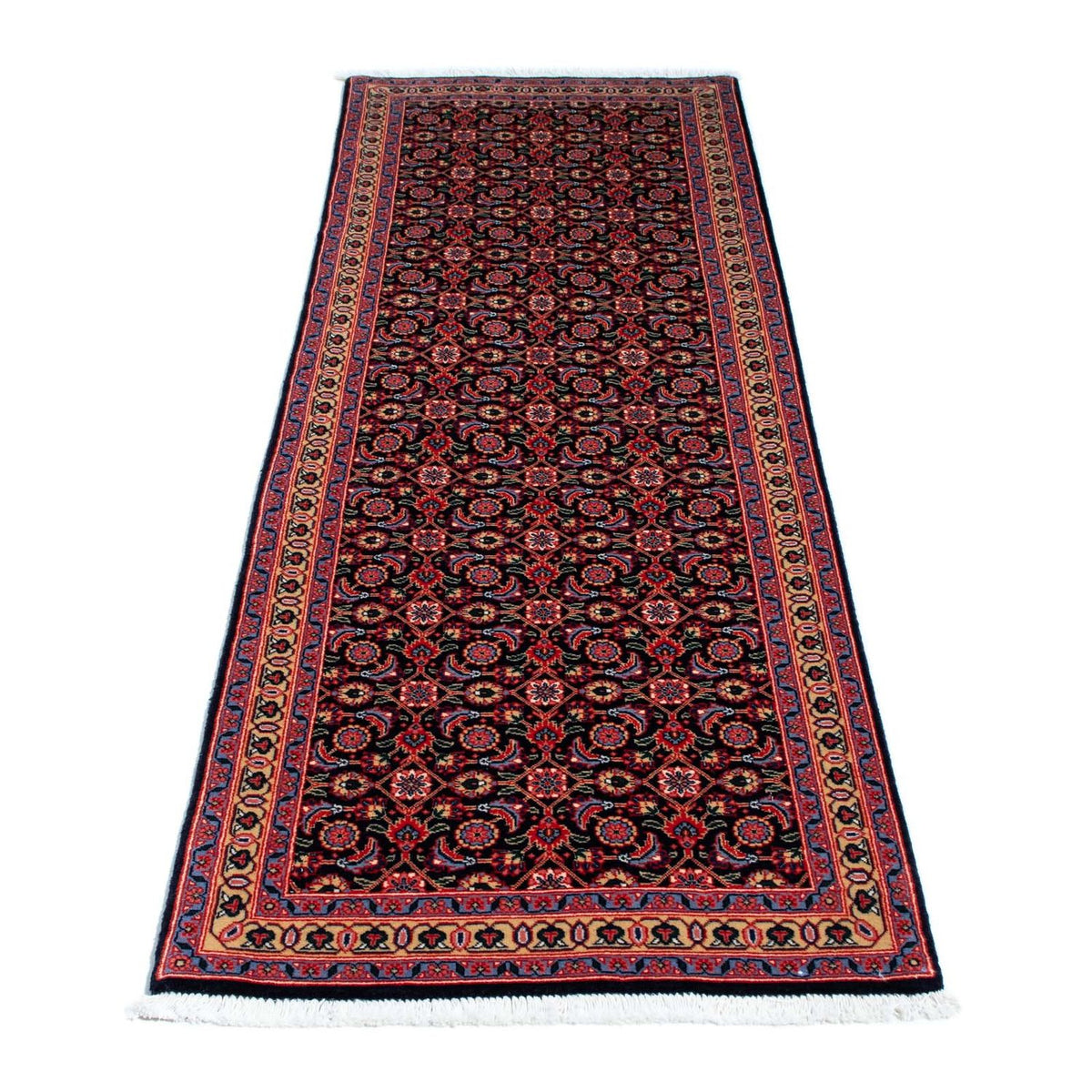 Tapis de couloir Tapis persan - Tabriz - 203 x 63 cm - rouille