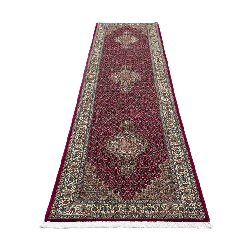 Tapis de couloir Tapis persan - Tabriz - 344 x 80 cm - rouge foncé