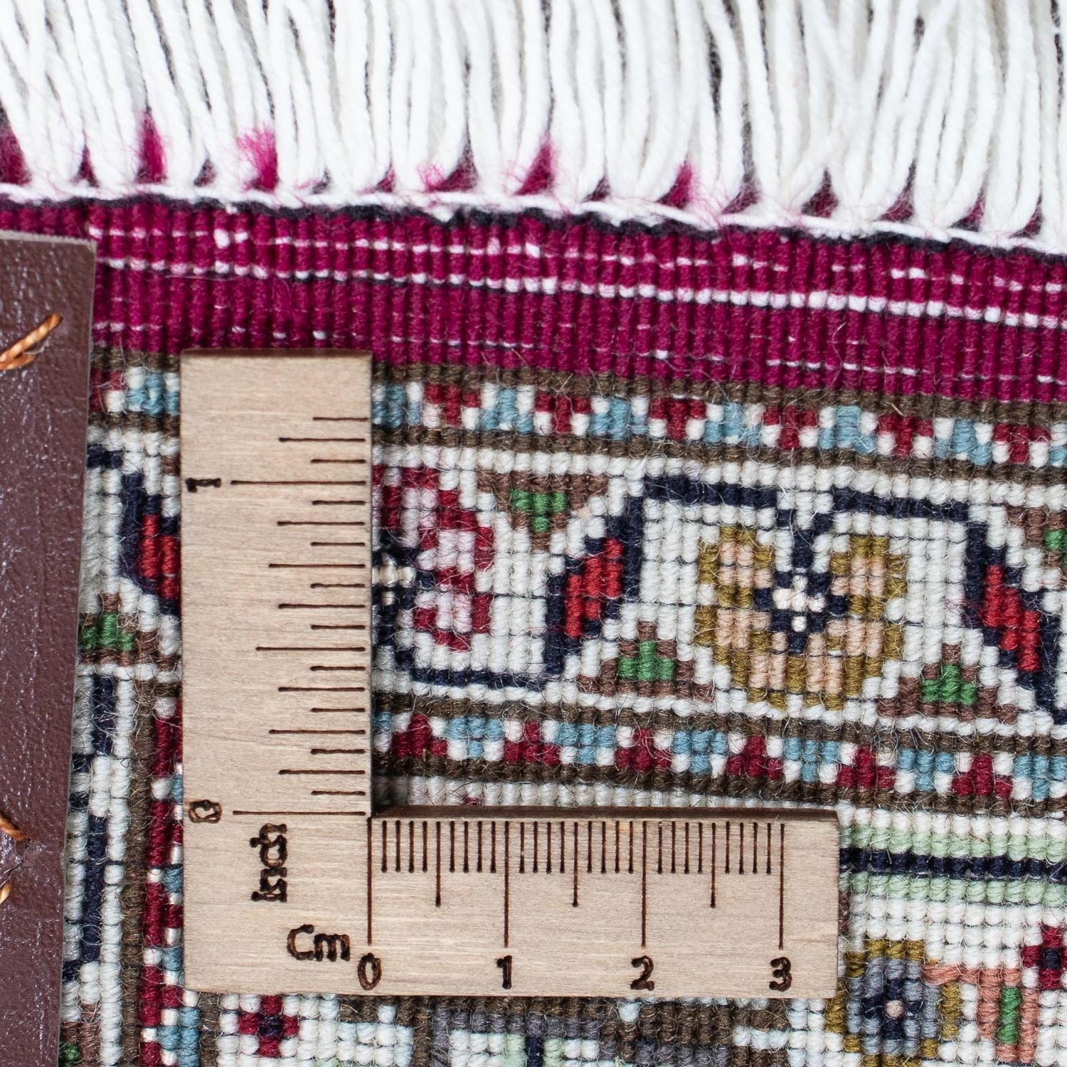 Tapis de couloir Tapis persan - Tabriz - 344 x 80 cm - rouge foncé