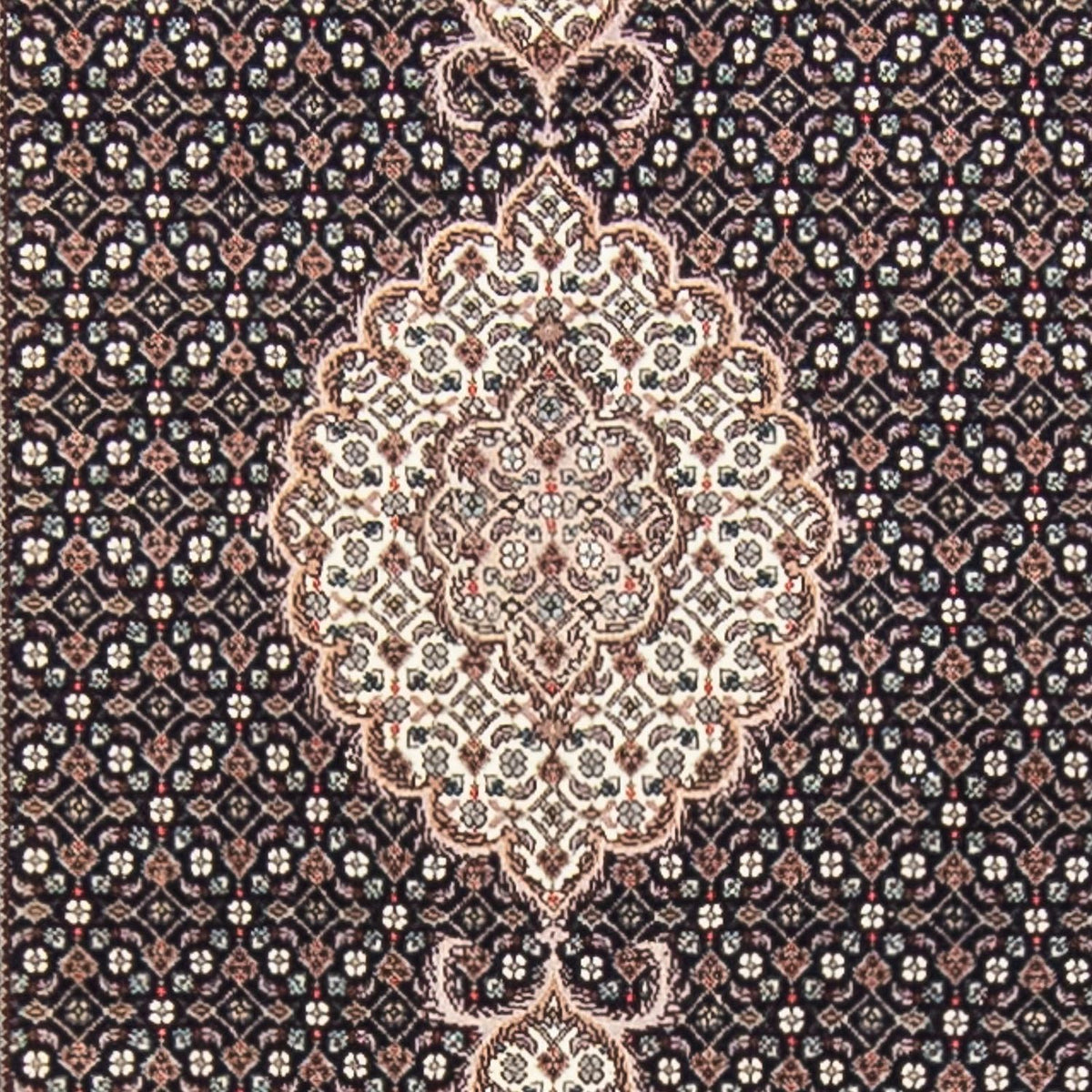 Tapis de couloir Tapis persan - Tabriz - 389 x 83 cm - multicolore