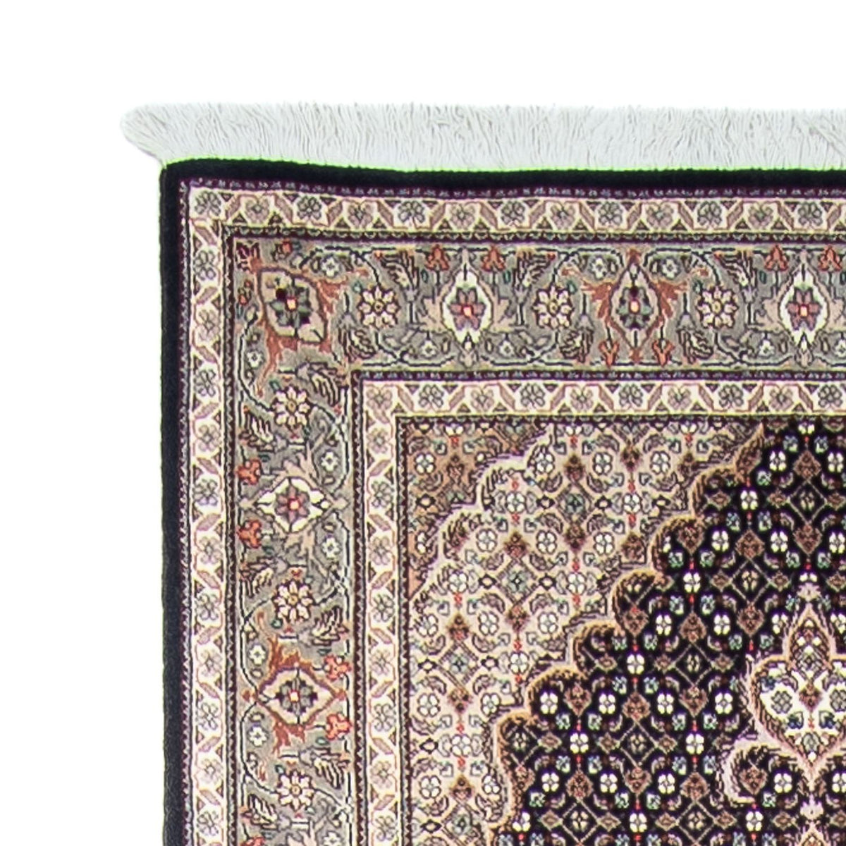 Tapis de couloir Tapis persan - Tabriz - 389 x 83 cm - multicolore